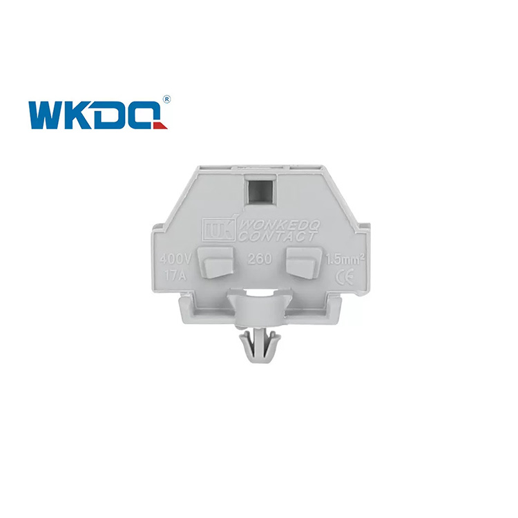 260-301B Đầu nối khối đầu cuối loại lò xo Snap In Mount Không vít 2 dây dẫn Tiết kiệm thời gian Chất lượng cao Màu xám