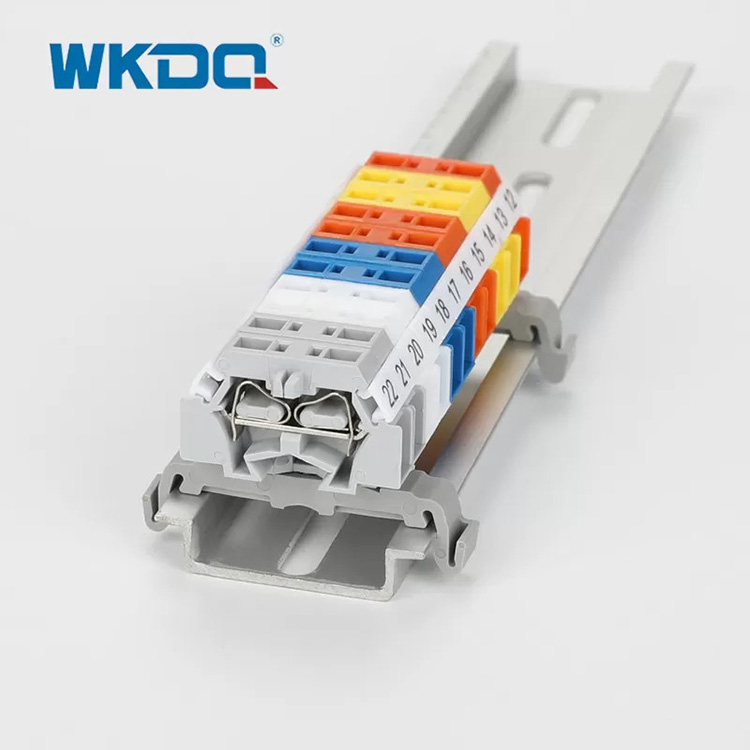 261-361B Dải lò xo kẹp đầu nối khối đầu nối đường ray nhỏ với giá đỡ gắn