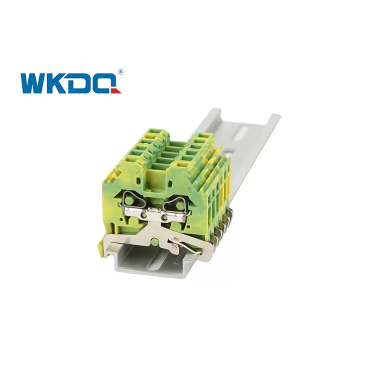 281-107 Đầu nối khối đầu cuối loại lò xo điện đa năng 4mm Màu xanh lá cây chống rung tiêu chuẩn