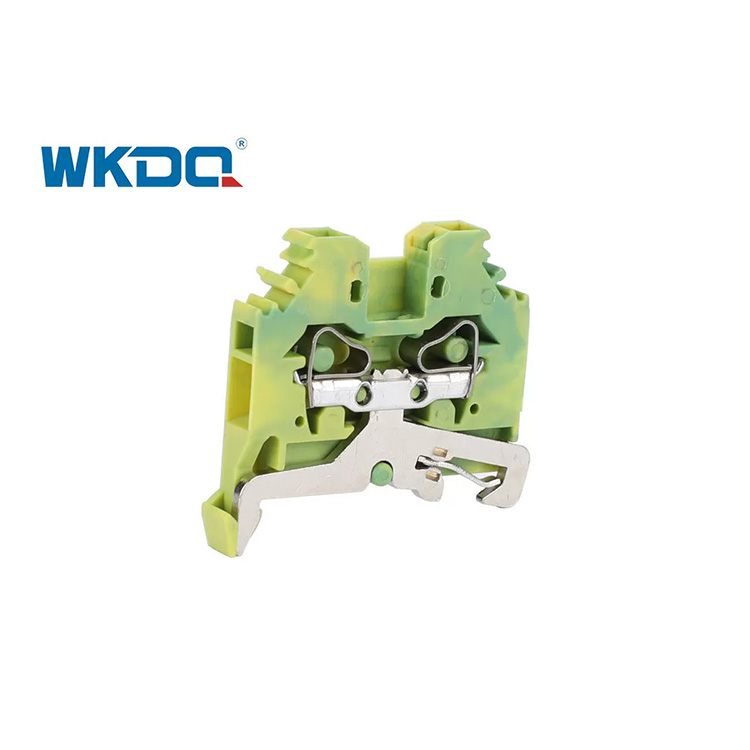 281-107 Đầu nối khối đầu cuối loại lò xo điện đa năng 4mm Màu xanh lá cây chống rung tiêu chuẩn