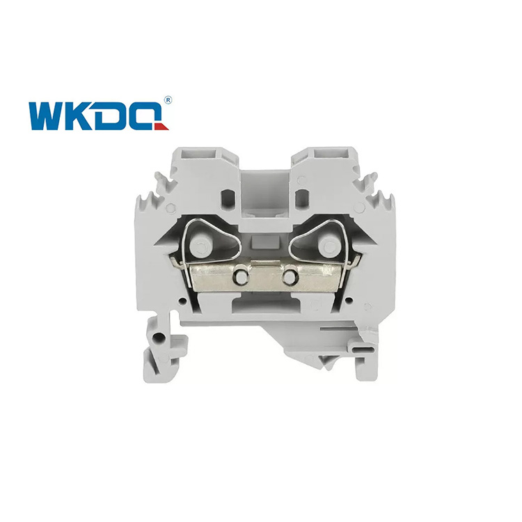 282-101 Din Rail Spring Kẹp Terminal Block Feed Through 6mm Side Entry Nylon PA66 Màu xám và màu khác
