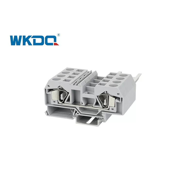 283-901 Nạp qua Kẹp lò xo Khối đầu cuối RoHs Universal 32 35mm Rail Mounted