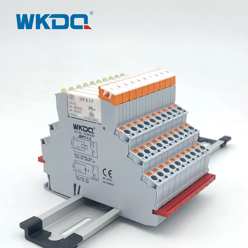 Rơle khối đầu cuối trạng thái rắn DC Siêu mỏng Rơle Din Rail trung gian BPT