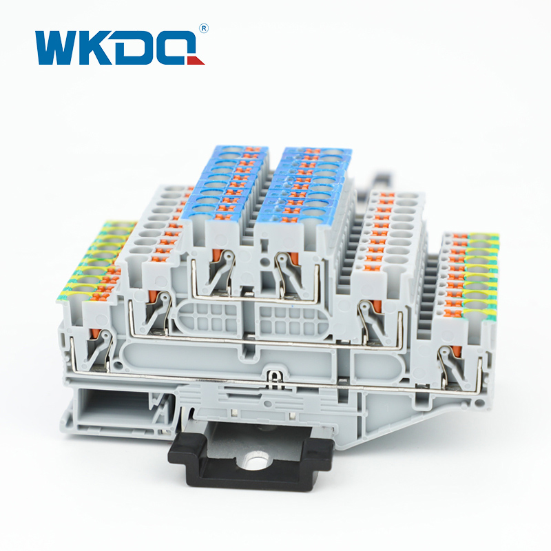 Din Rail Đẩy vào khối thiết bị đầu cuối đa cấp