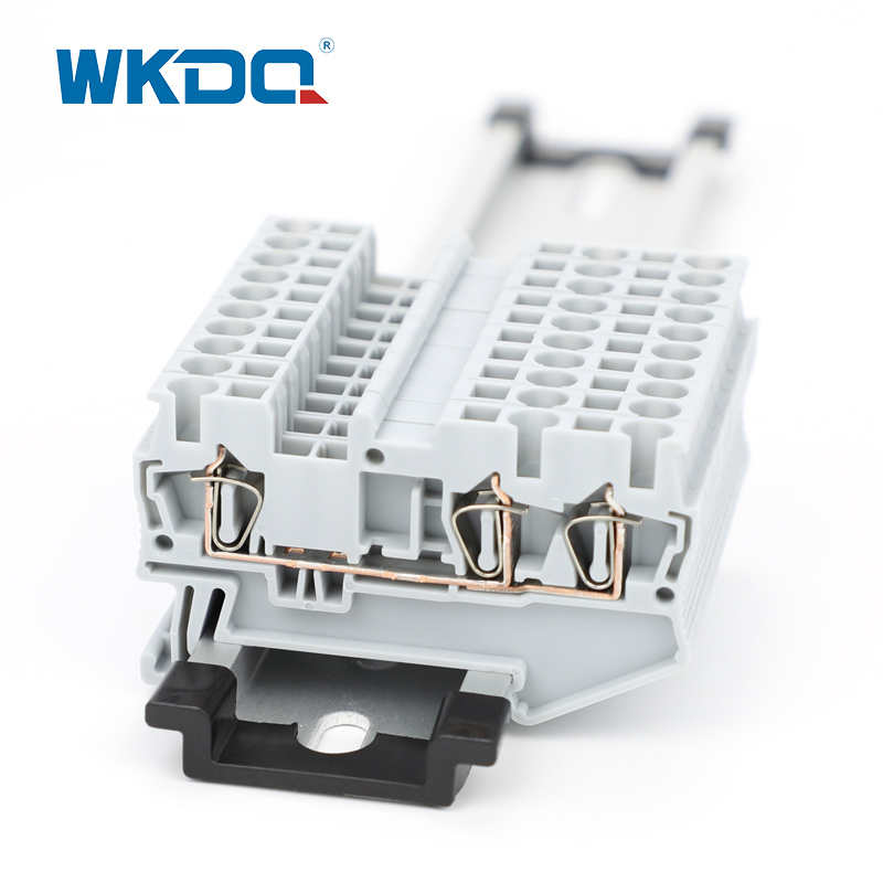 Thiết bị đầu cuối lò xo DIN Rail đôi