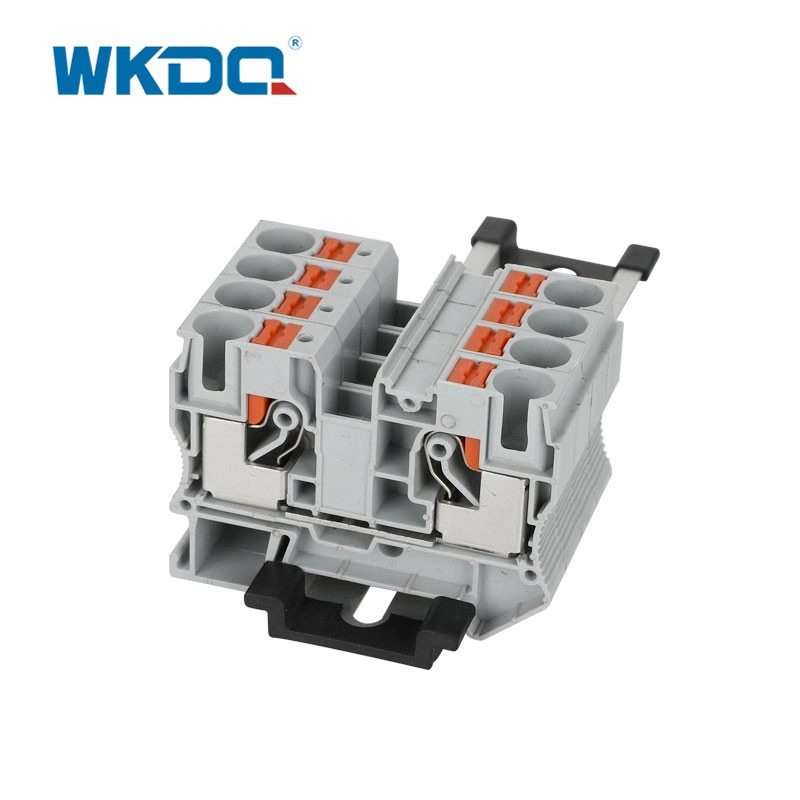 Đẩy khối đầu cuối JPT 10 vào kết nối Din Rail Mounted 10 Mm