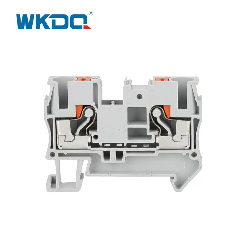 JPT 6 Đầu nối đẩy vào khối đầu cuối không bắt lửa Hiệu suất cao Hoạt động dễ dàng Màu xám nylon PA66