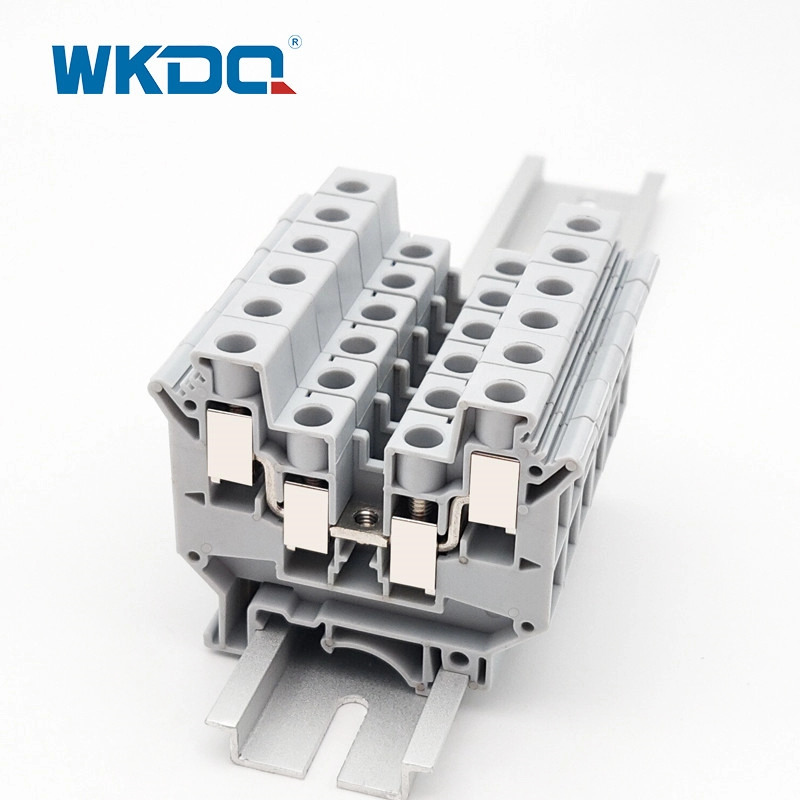 JUDK 10 Khối đầu cuối trục vít 2 cấp Khối đầu cuối nylon chống cháy PA66