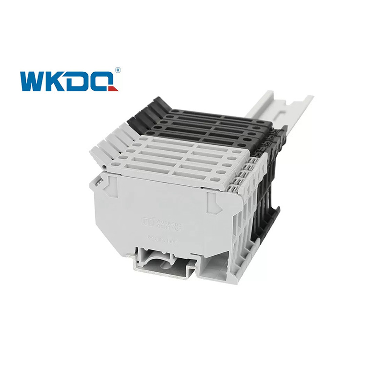 Đầu nối khối đầu cuối trục vít JUK 5-HESI Loại đường ray Uk Series Màu xám và đen