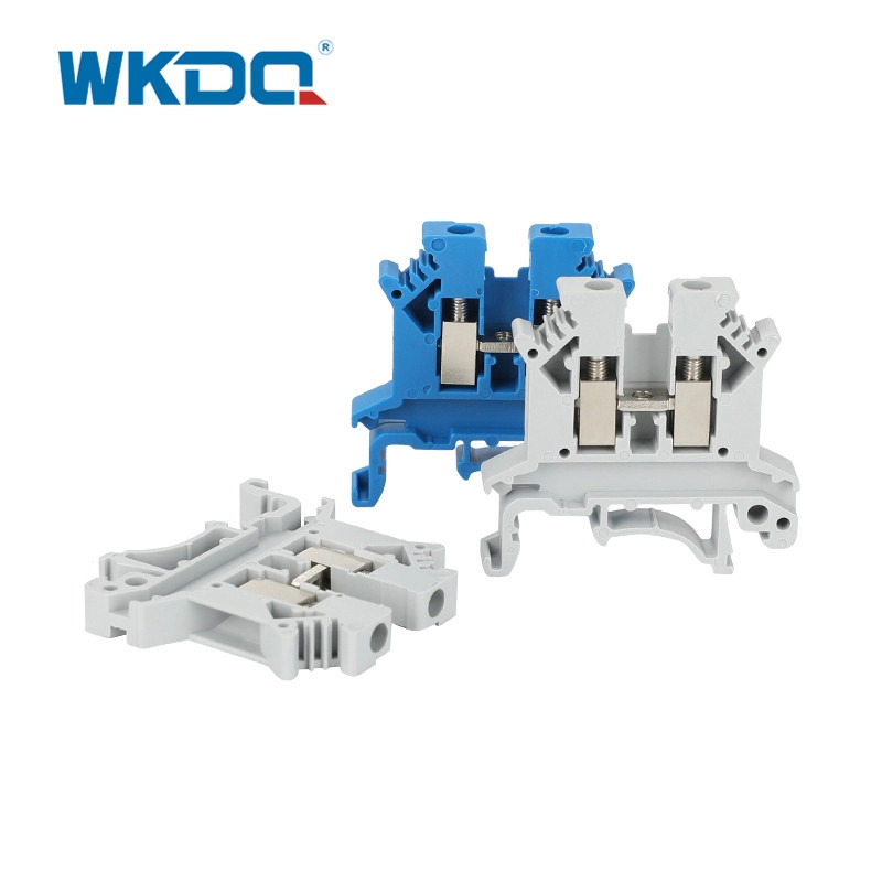 Khối thiết bị đầu cuối đường ray trục vít nylon PA66 2,5 mm 800V 32A