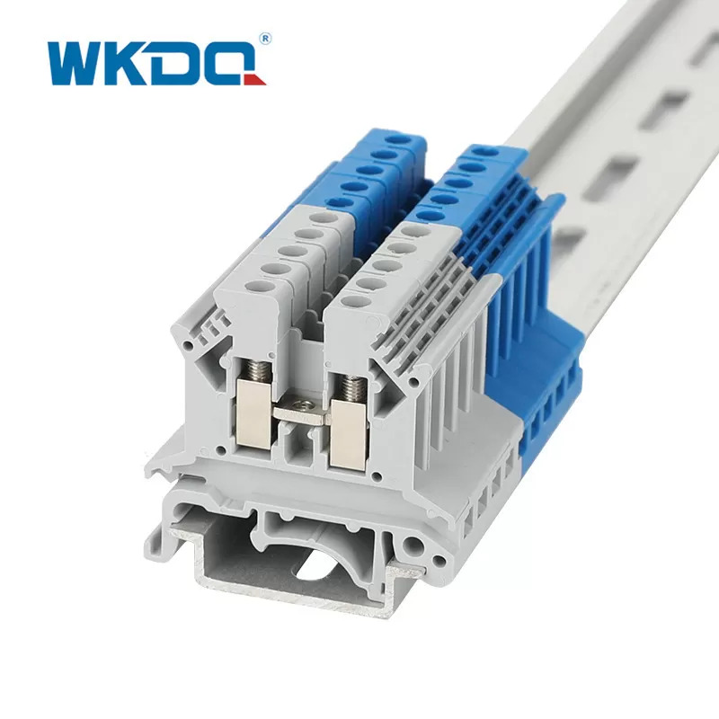 PA66 Din Rail Vít Terminal Block Flame Proof Đối với Cầu nối