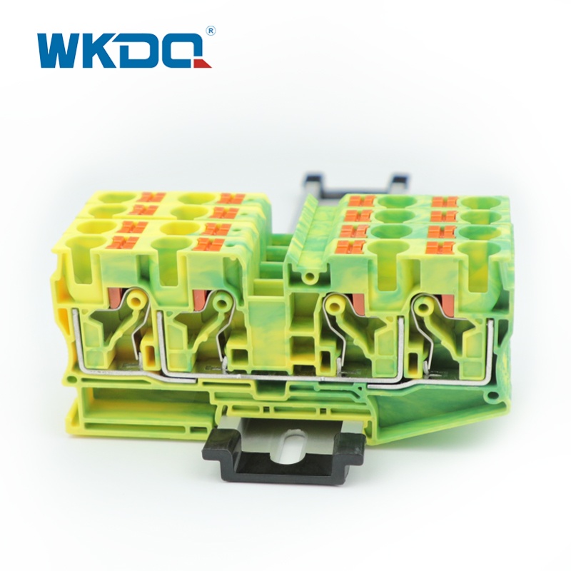 PT10-qu-pe kép đẩy vào khối đầu cuối mặt đất không có vít