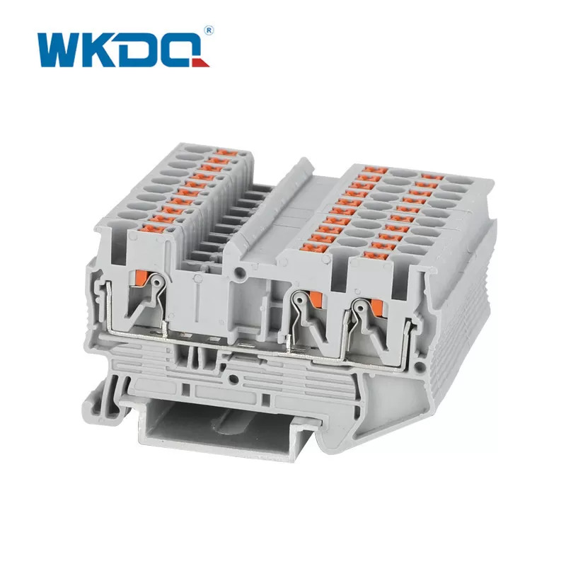 Kết nối lồng lò xo Khối đầu cuối Din Rail 2.5mm