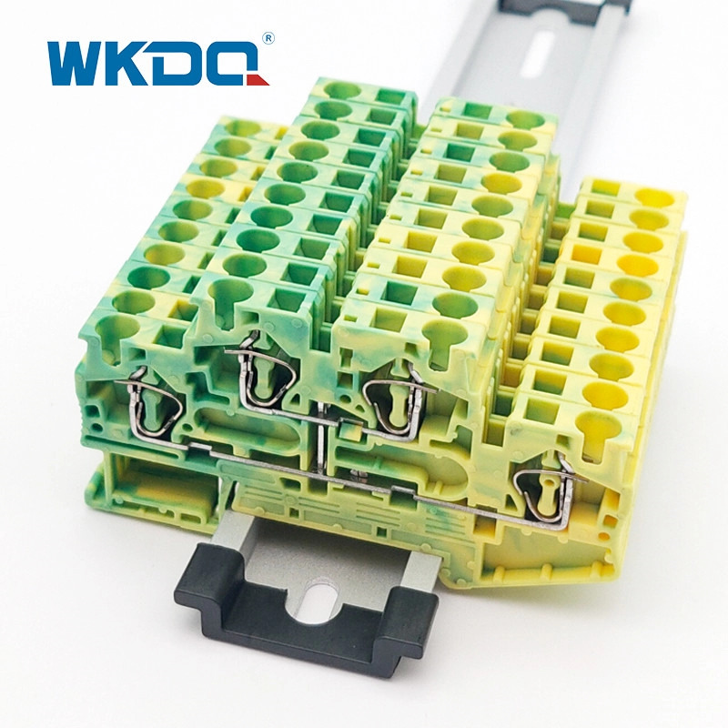 STTB 4 - PE Spring Terminal Block Kẹp nối đất 4mm2 Đa cấp