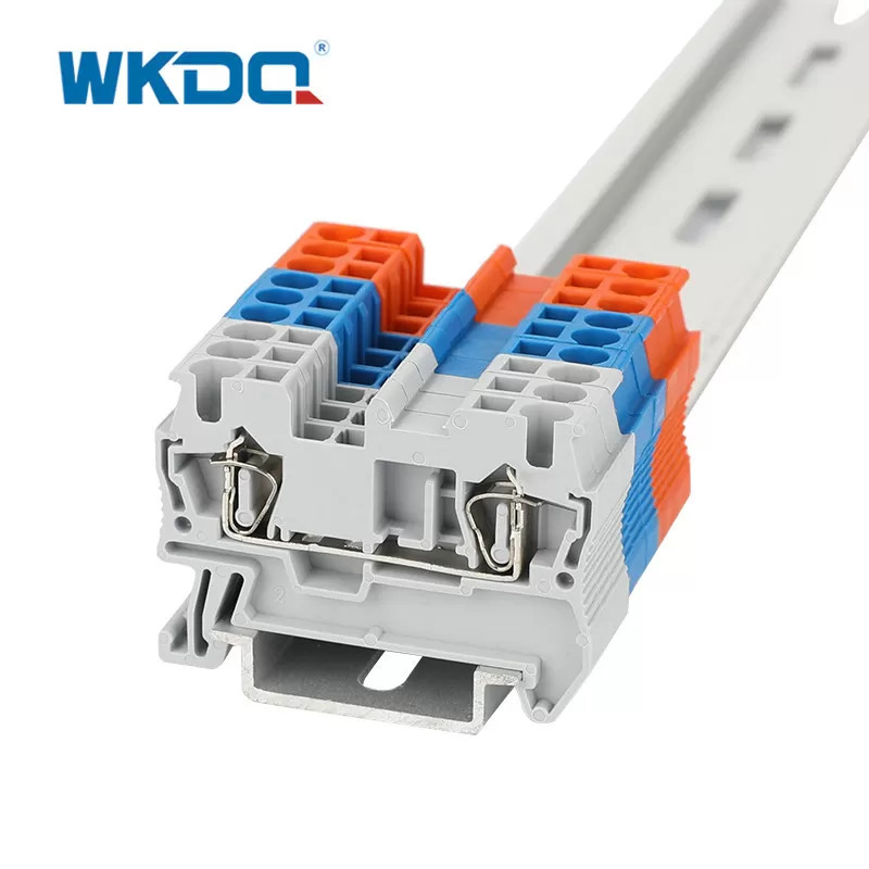 Khối thiết bị đầu cuối lồng lò xo nylon PA66 mạ thiếc 12 AWG