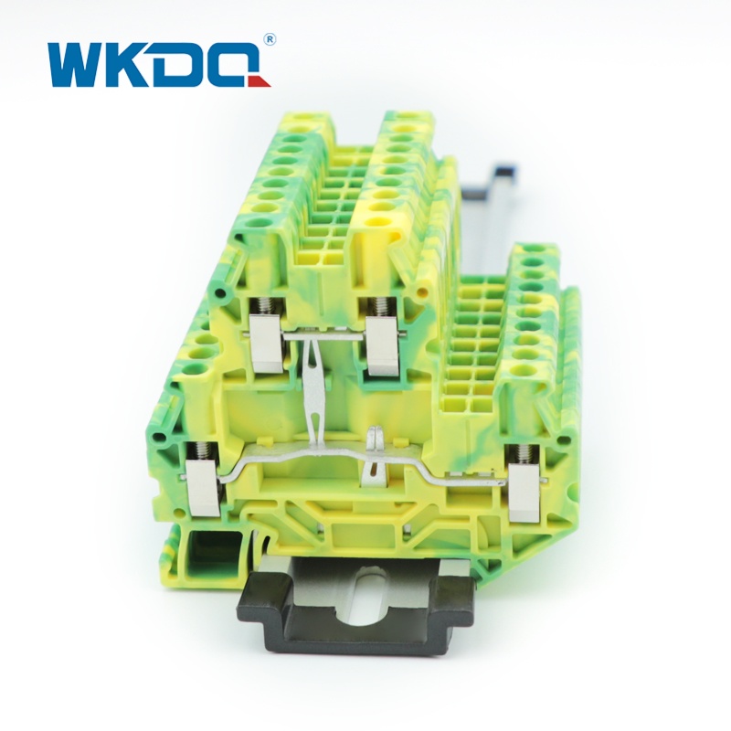 UTTB2,5-PE 2.5mm2 DIN Rail Double Cấp độ đầu nối mặt đất Terminal